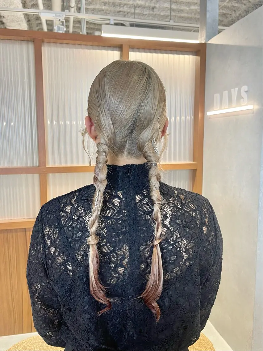 ロング ヘアアレンジ ヘアセット himeka🪽 アレンジ/ブリーチのヘアスタイル