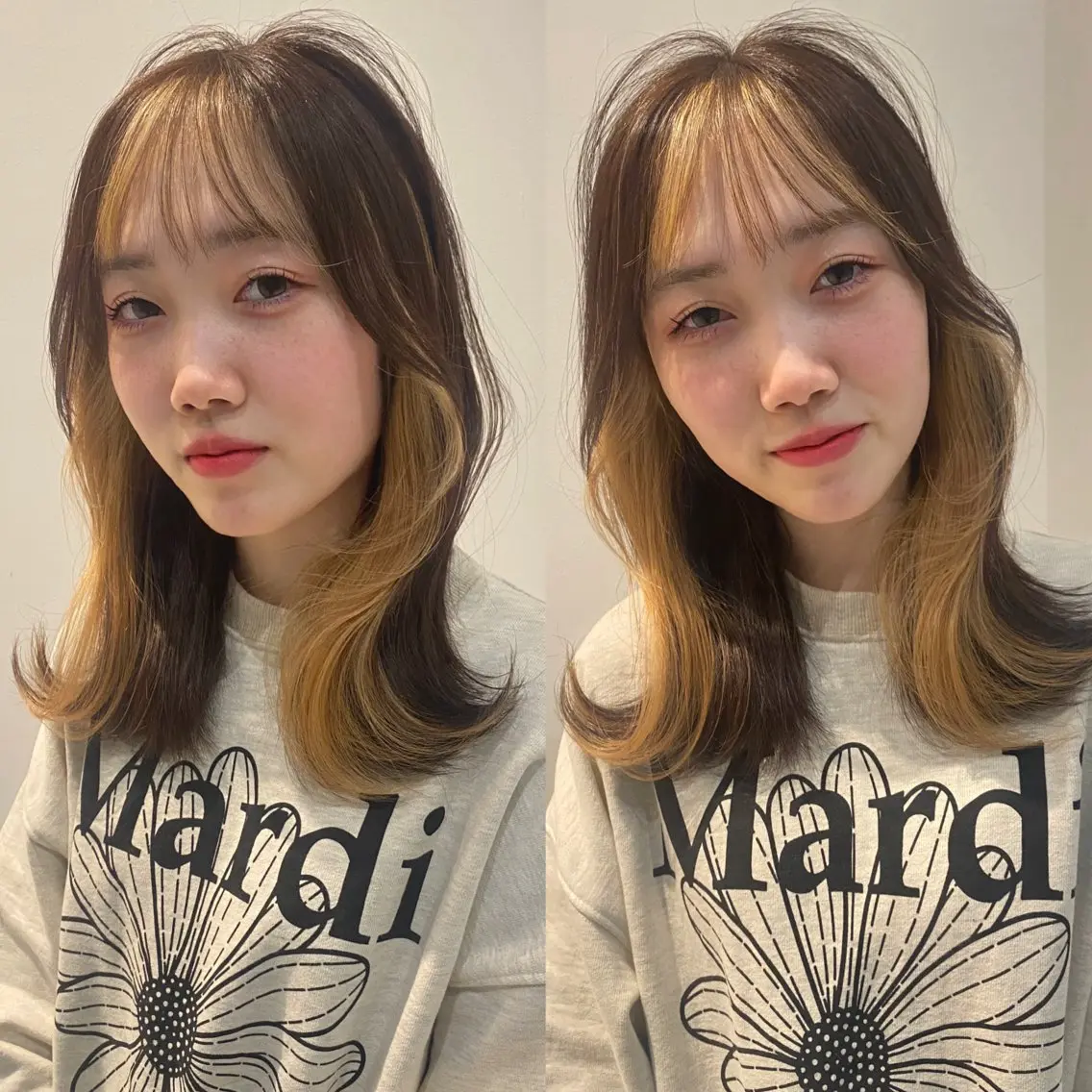 ミディアム カラー カット ヘアカラー トリートメント mai / linoah˚✧のヘアスタイル