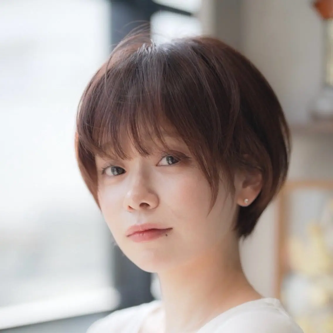 20代30代オススメショート【分け目のない大人かわいいマッシュショート🍀】の写真