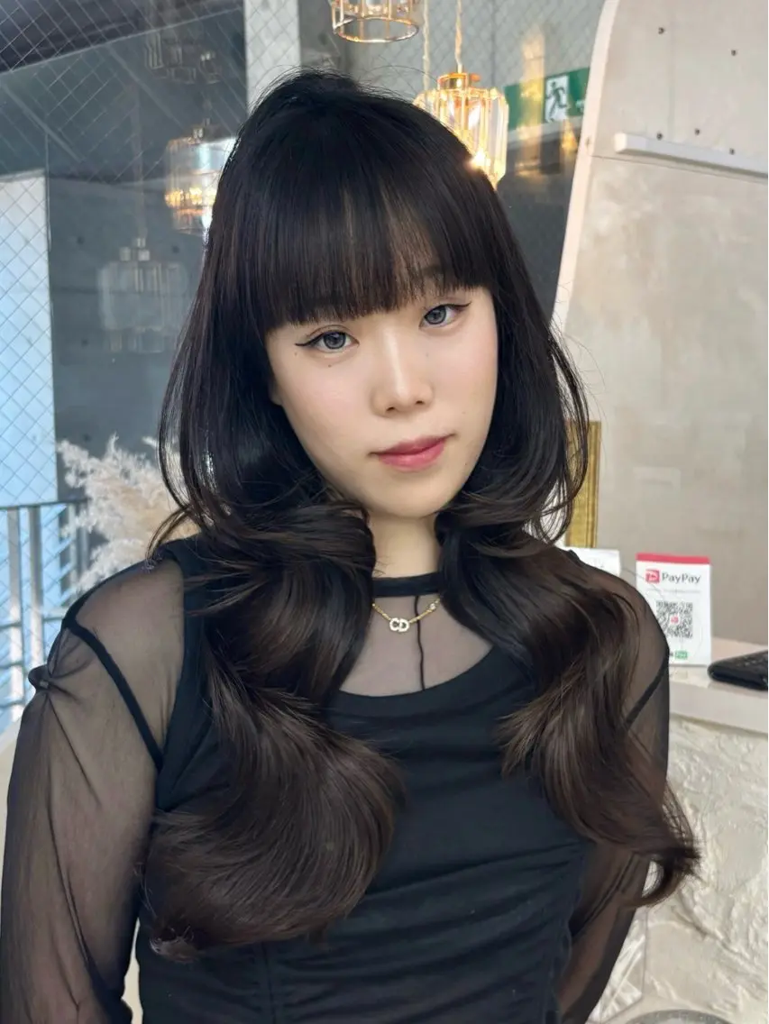 ロング 韓国風ヘア XELM高崎 nearaのヘアスタイル