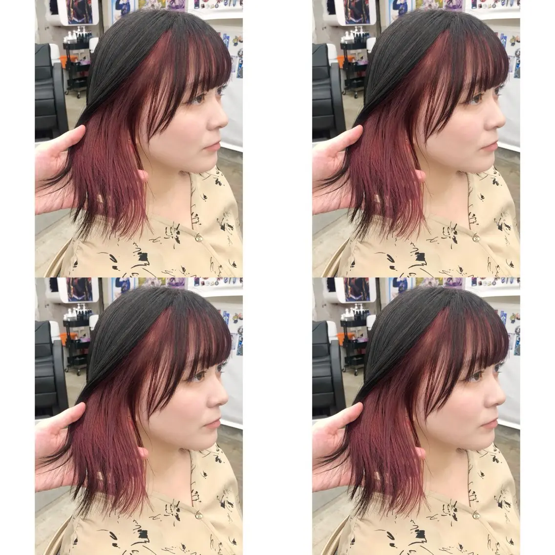 ミディアム カラー 推しカラー✨ オタク美容師ユウカのヘアスタイル