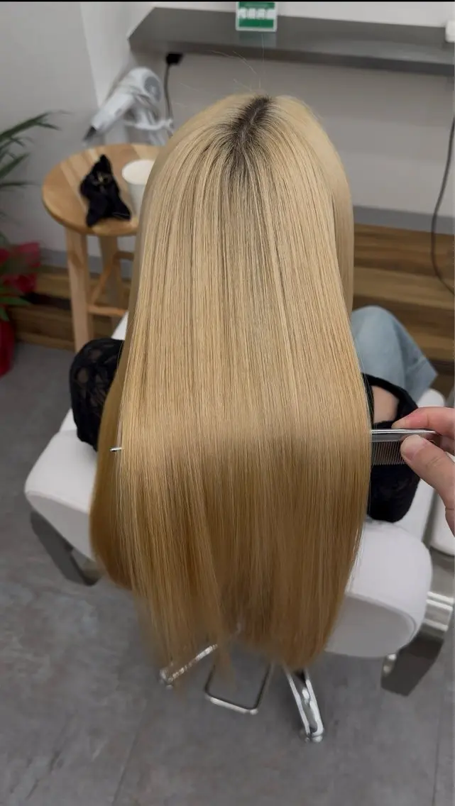ロング カラー ブリーチ 髪質改善 艶髪施術 関谷ヒュウのヘアスタイル