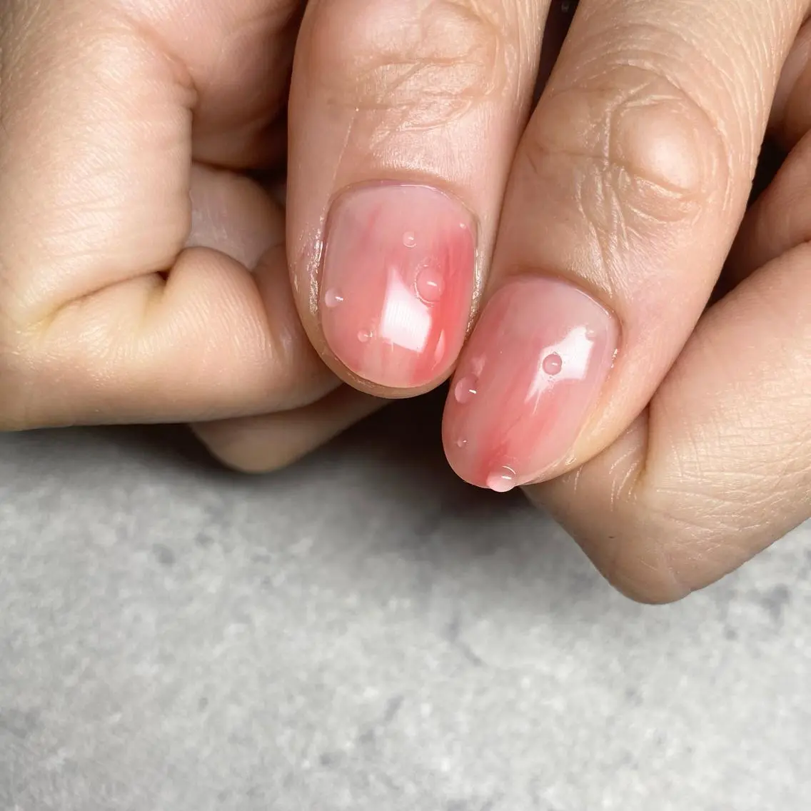 ネイル アートネイル ニュアンスネイル 春ネイル 夏ネイル ハンドネイル 山田 貴子のネイルデザイン