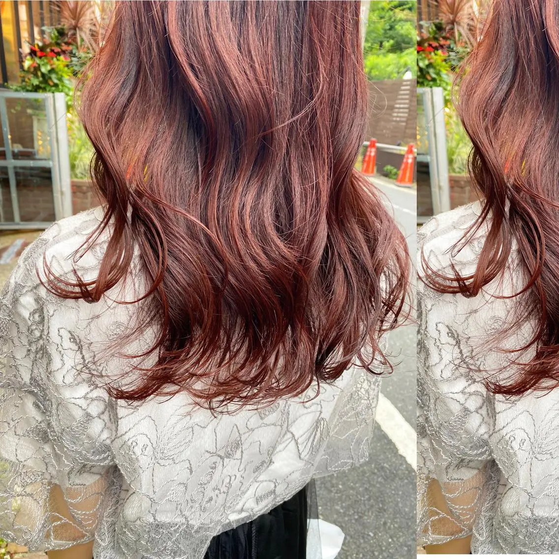 セミロング カラー ブリーチ ブリーチなしカラー ヘアカラー ツキノキ　ミナ 8月から西梅田店のヘアスタイル