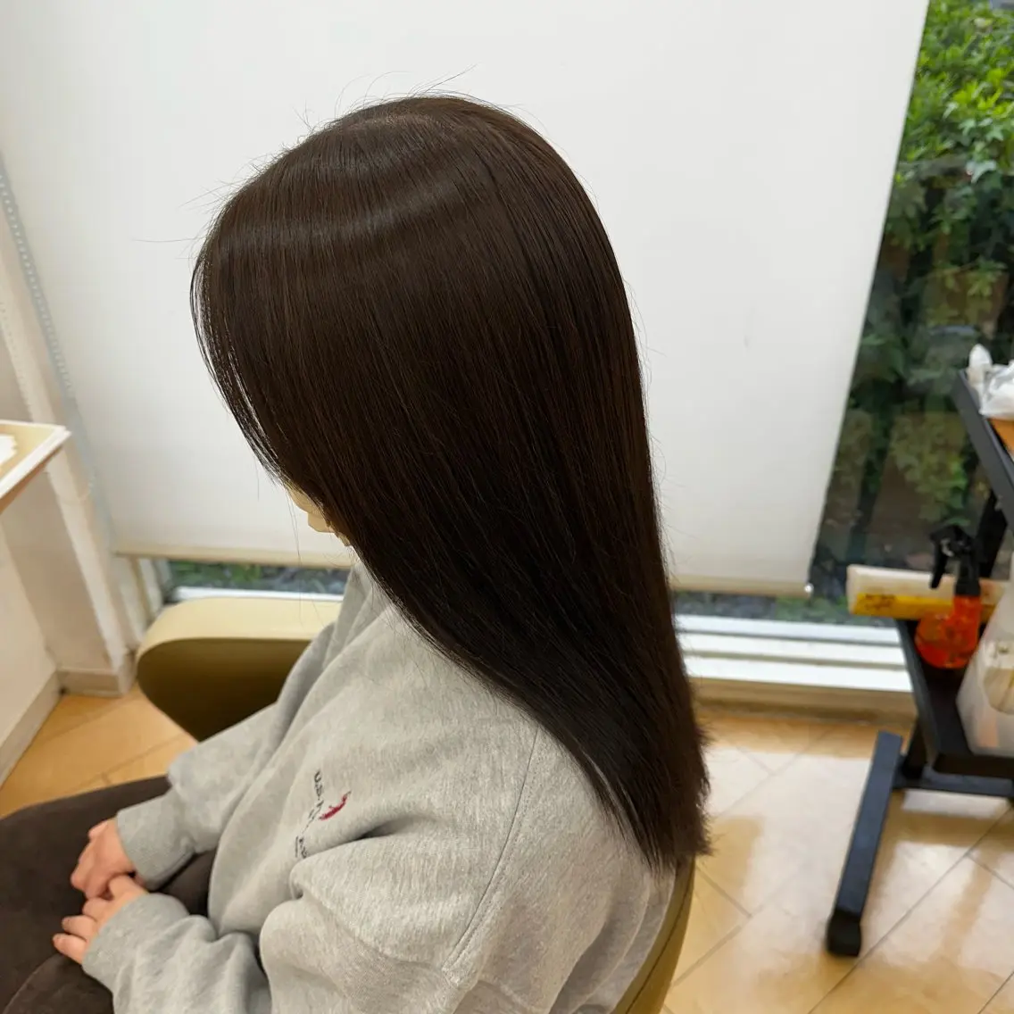 ロング カラー ベージュカラー オリーブベージュ モデル様大募集中🐾 🧸佐々木優🧸🐾のヘアスタイル