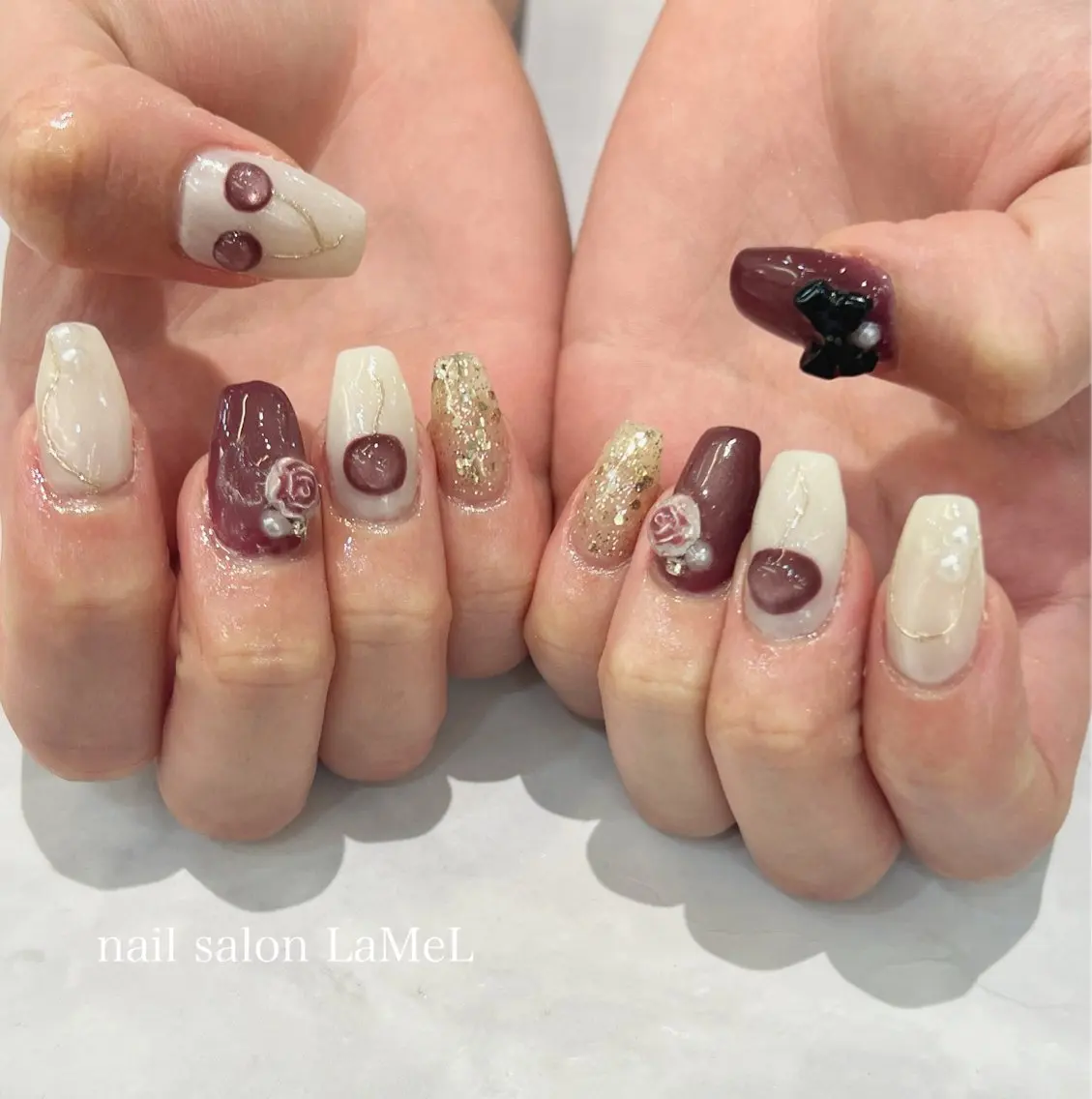 ネイル ハンドネイル 【nailsalon LaMeL】岡崎のネイルデザイン