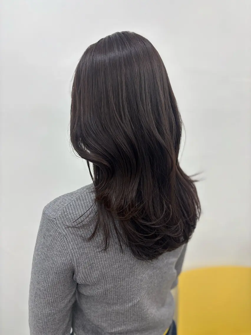 セミロング カラー カット ヘアカラー トリートメント 似合わせ美髪ヘア✨ 天王寺.阿倍野🌈のヘアスタイル