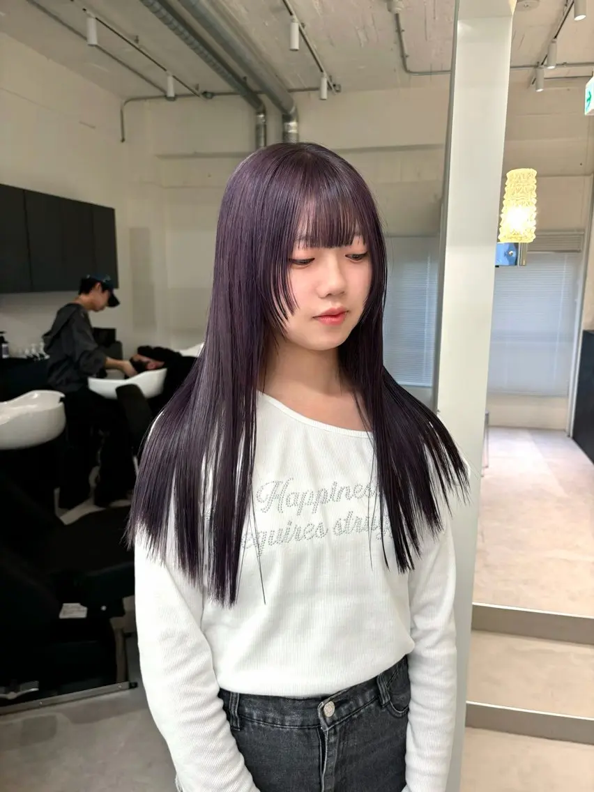 ロング カラー 💫miyu💫ウル フ/レイヤーカットのヘアスタイル
