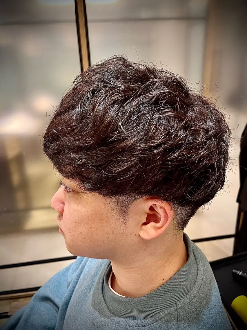 カラー メンズ メンズパーマ 🟦メンズ特化🟦 たかしま　あさひのヘアスタイル