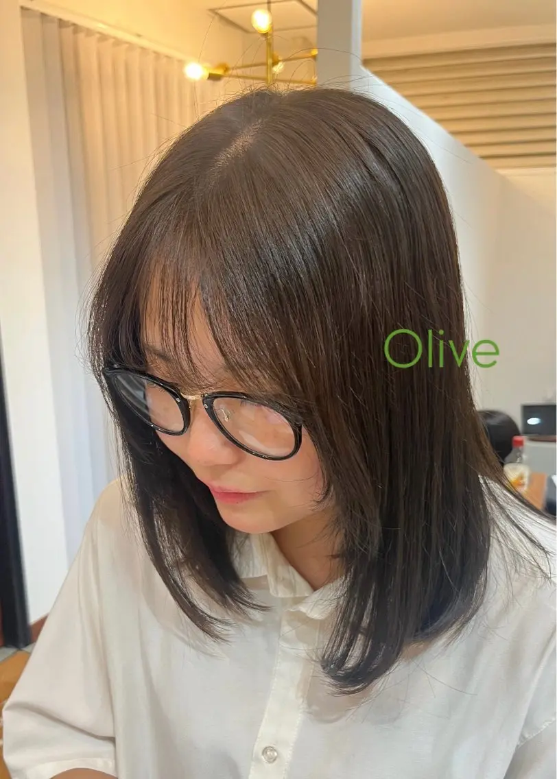 セミロング カラー アディクシーカラー ヘアカラー 🪼AYUKA🍄 モデルさん大募集‼️のヘアスタイル