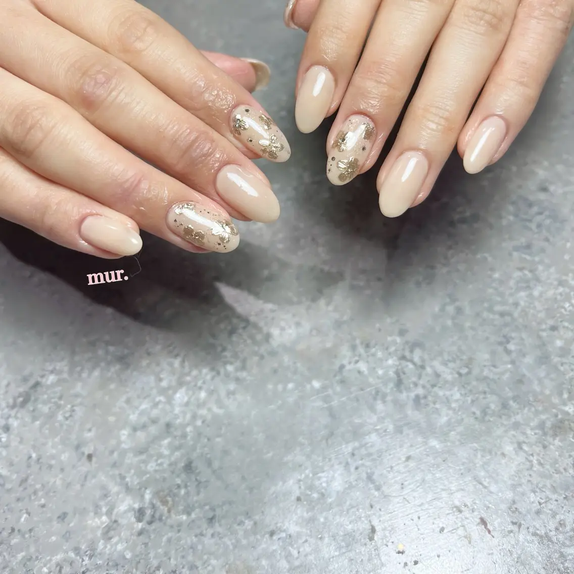 ネイル フラワーネイル オフィスネイル ハンドネイル nailsalon mur.のネイルデザイン