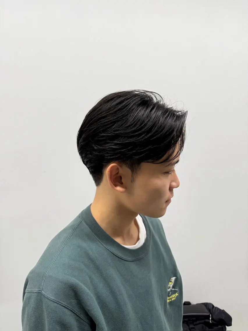 【韓国風ナチュラル縮毛✨️】Men's💙髪質に合わせた薬剤選定の写真