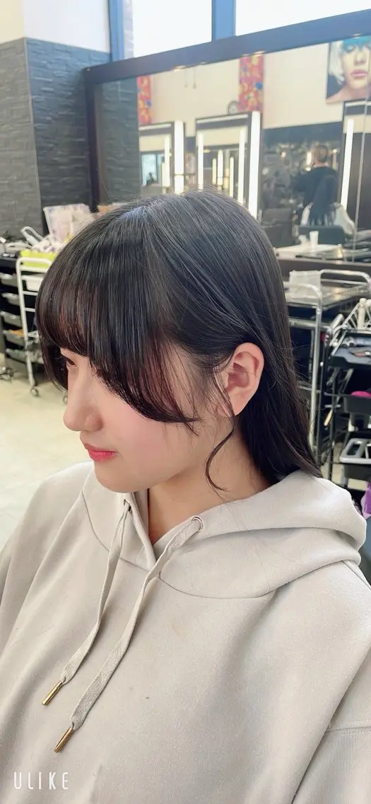 ミディアム 顔周りカット 福田 宗幸のヘアスタイル