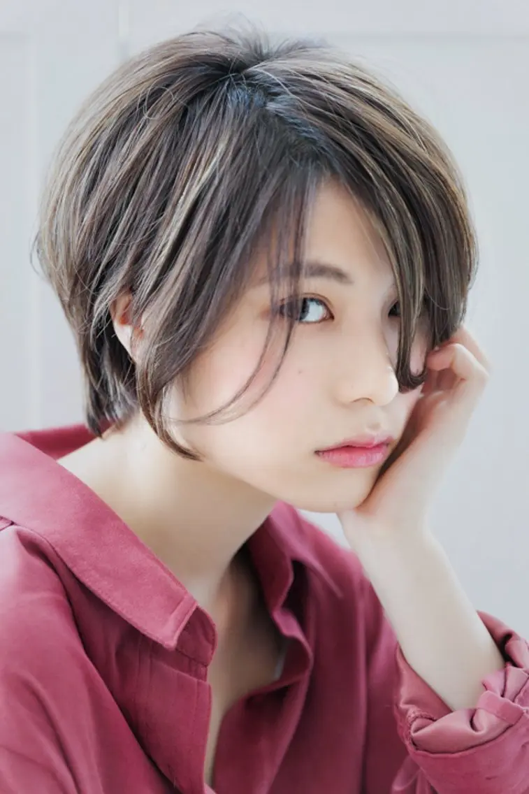 ショート コテ巻き風デジパ職人 中川ジョニーLaboのヘアスタイル