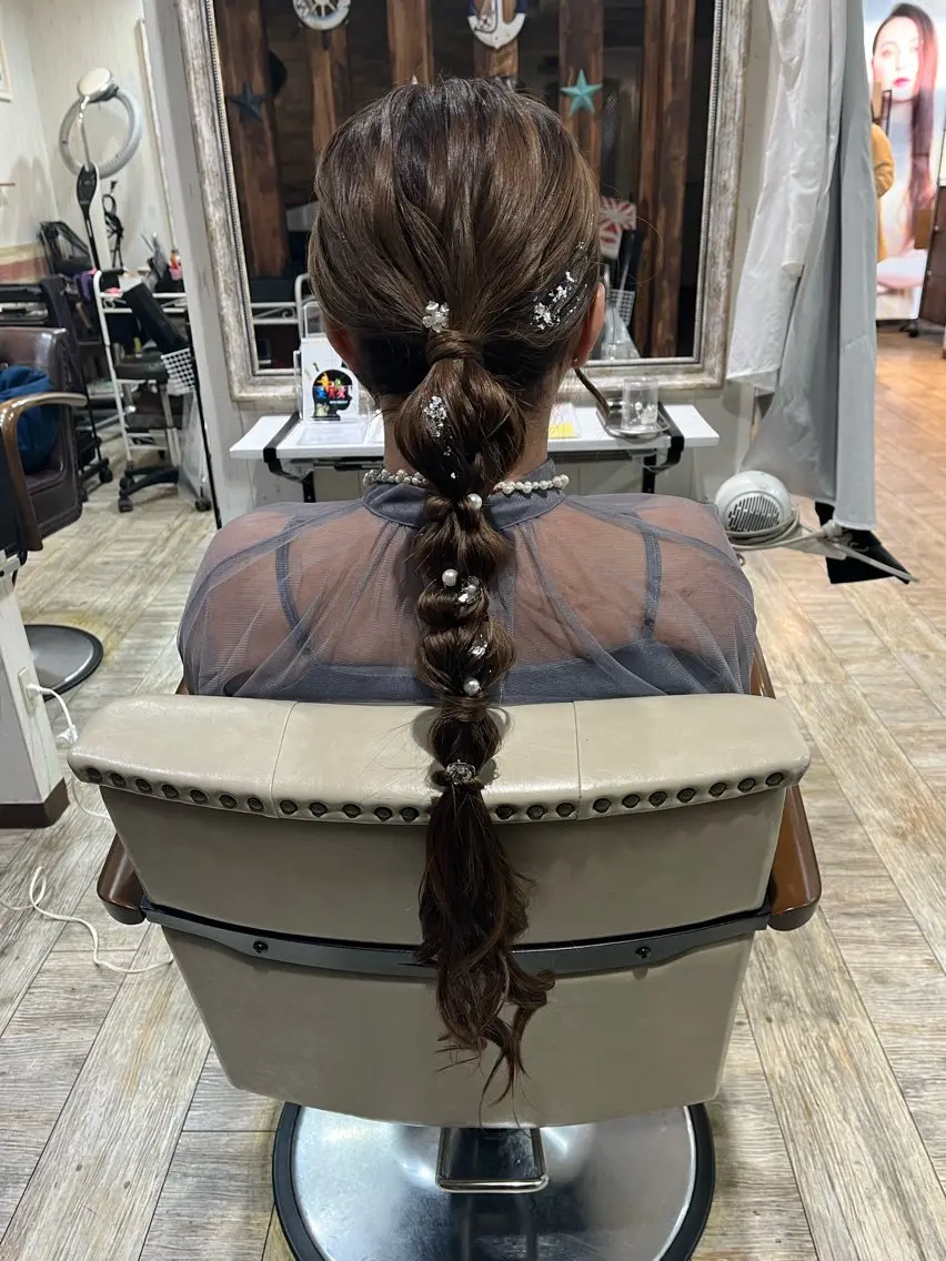 ロング ヘアセット キンサダ ワンリダ‪のヘアスタイル