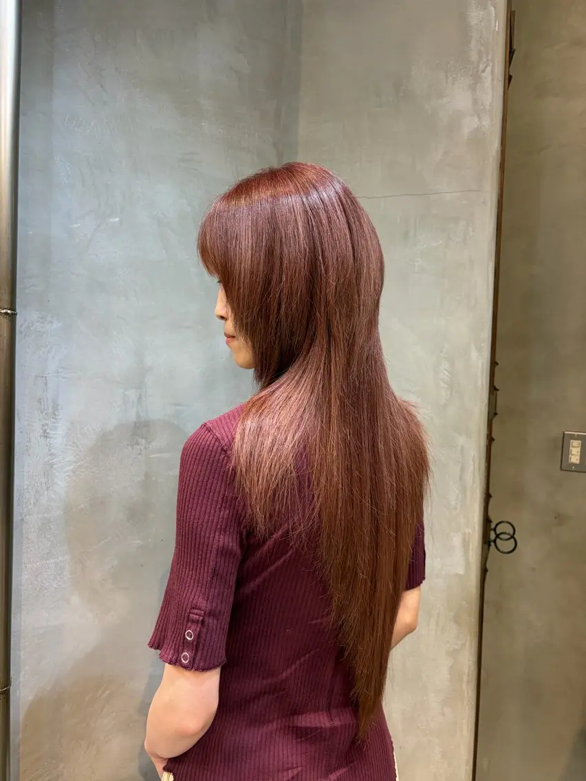 ロング カット トリートメント 松下 倫子のヘアスタイル
