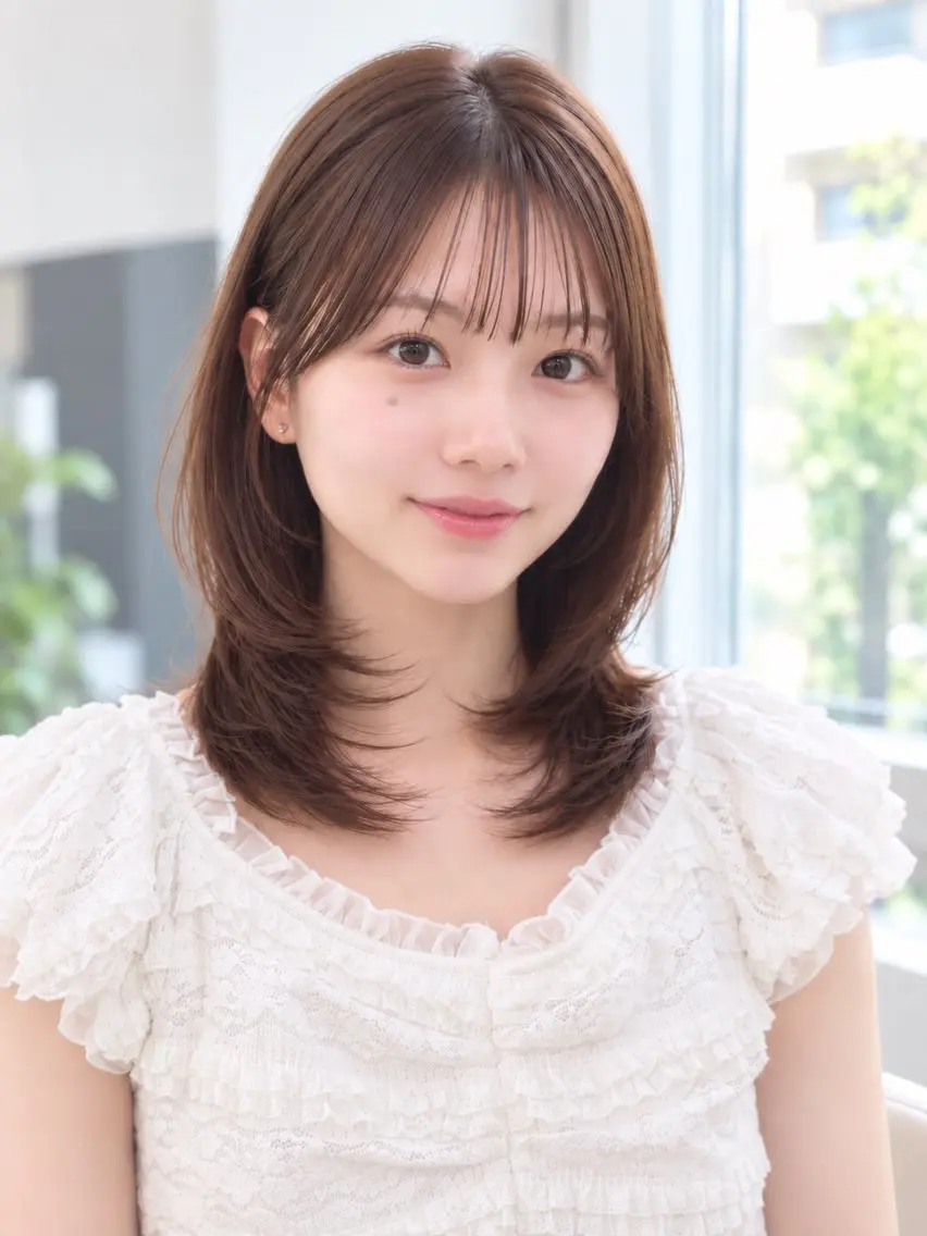 縮毛矯正 中嶋 優海のヘアスタイル