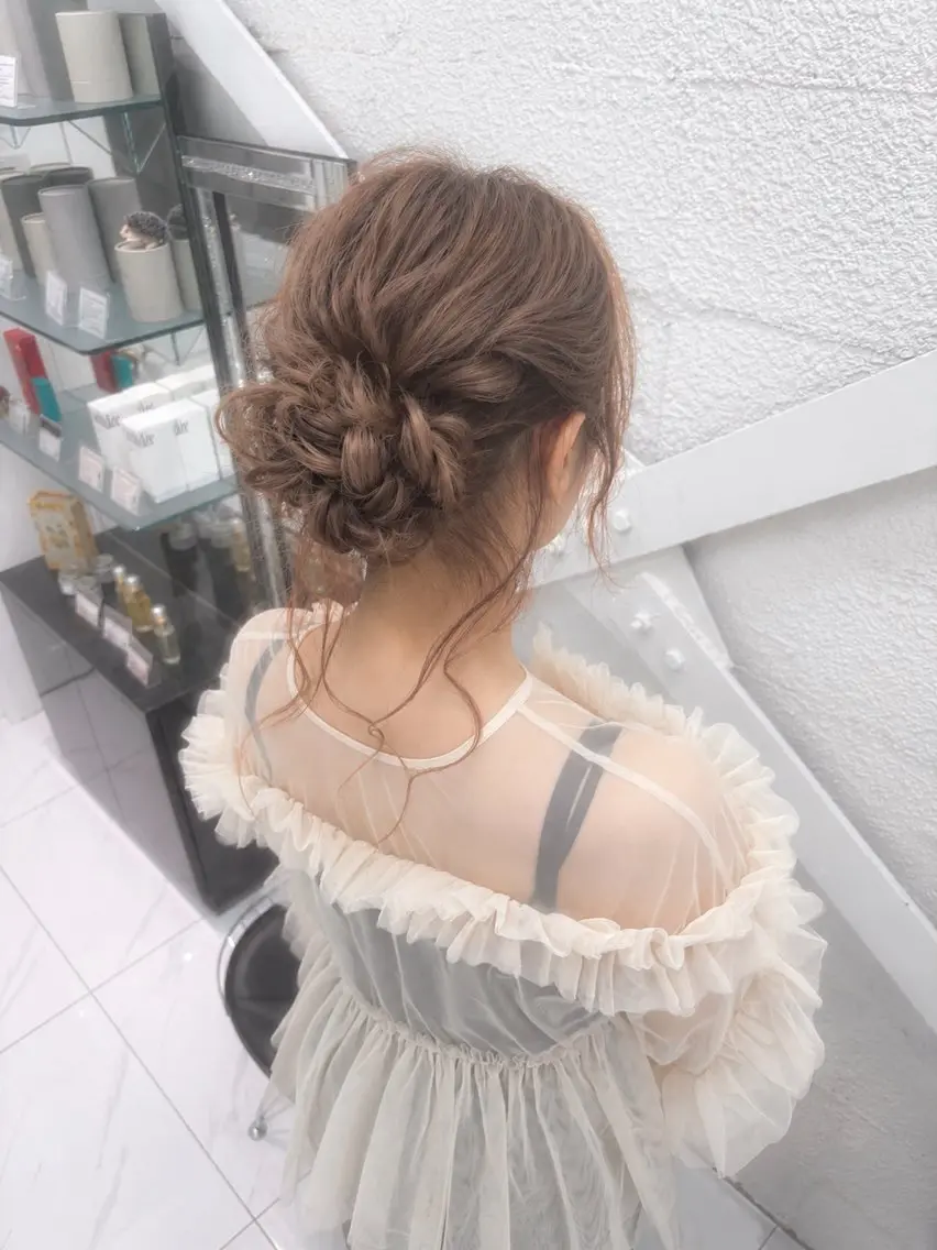 ヘアアレンジ 🎀ゆづき🫧 透明感/アレンジ💝のヘアスタイル