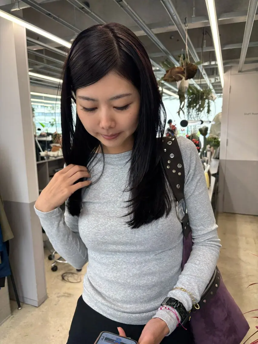 セミロング カラー レイヤーカット カット ヘアカラー トリートメント 似合わせカット レイヤー/ボブのヘアスタイル