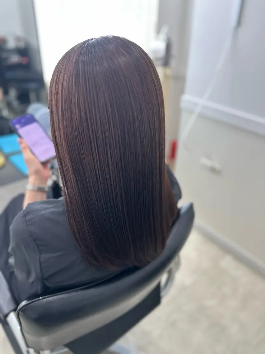 ロング カラー カット ヘアカラー トリートメント 岩倉 諒のヘアスタイル