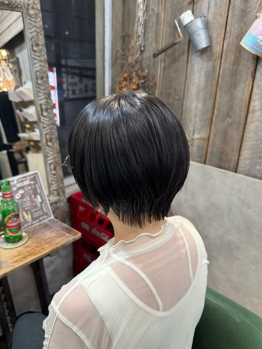 ショート ショートボブ ボブ ショートヘア 髪質改善/透明感 カラー高山奈夕のヘアスタイル