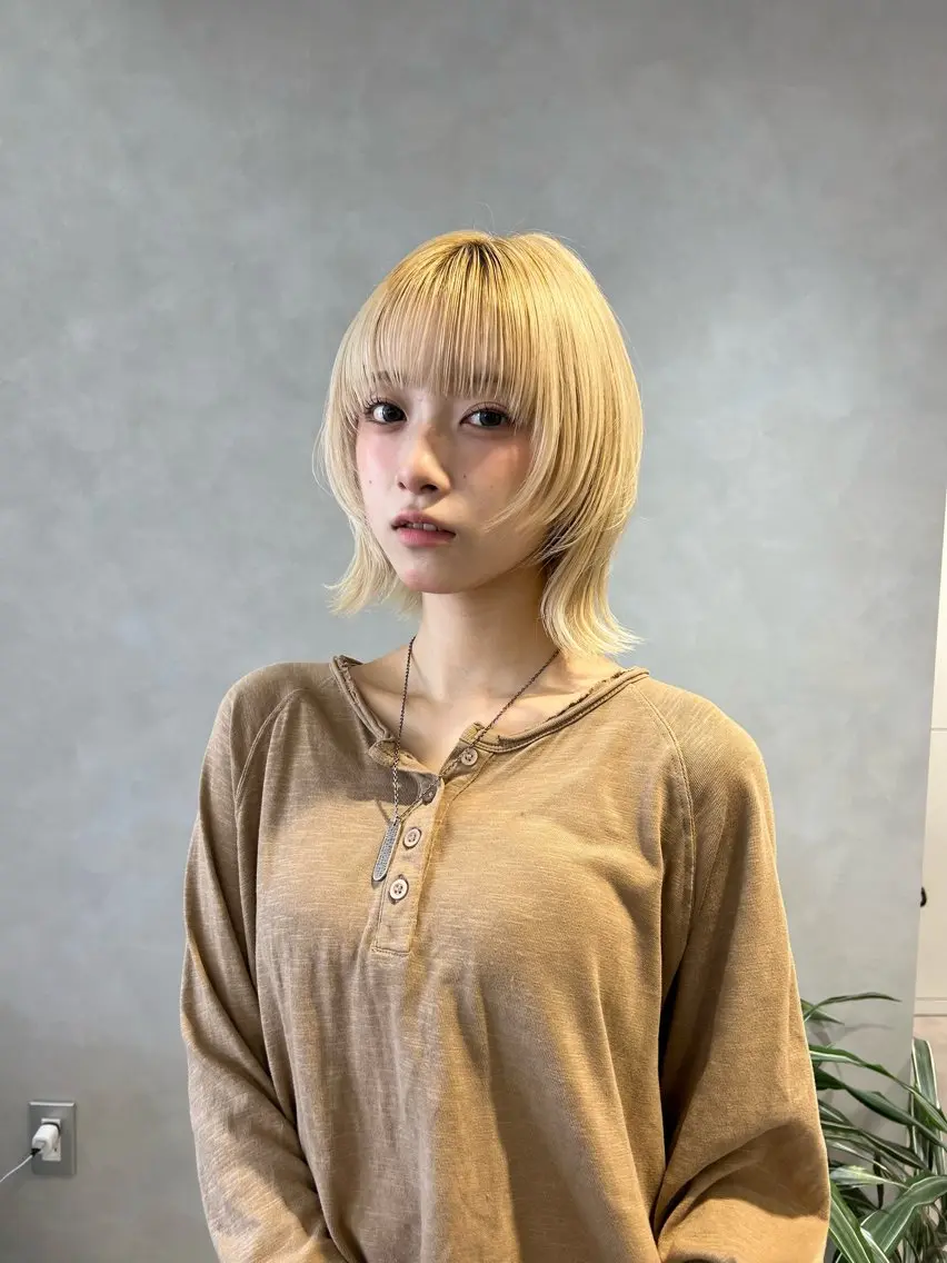 ミディアム カラー Hatsune 🐯レイヤーカットのヘアスタイル