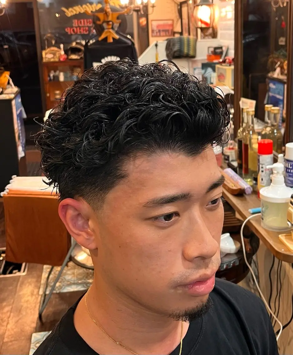 パーマ メンズ メンズパーマ 門岡 一沙のヘアスタイル