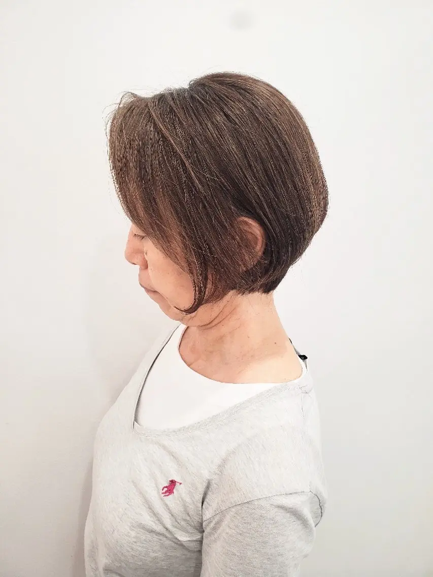 ショート カラー カット ヘアカラー トリートメント ヘッドスパ 齋藤 愛美のヘアスタイル