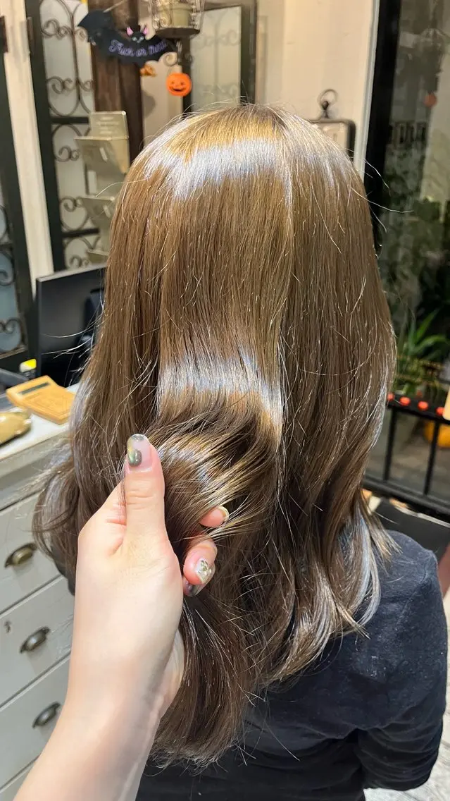 セミロング ヘアカラー 🔔belle表参道 /ダブルカラーようこのヘアスタイル