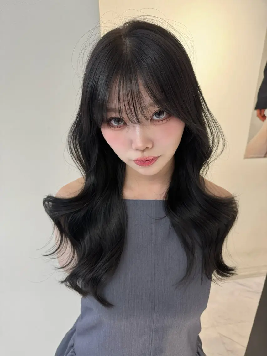 ロング カラー カット ヘアカラー トリートメント ヘアセット Rita/髪質改善/ ブリーチなしWカラーのヘアスタイル