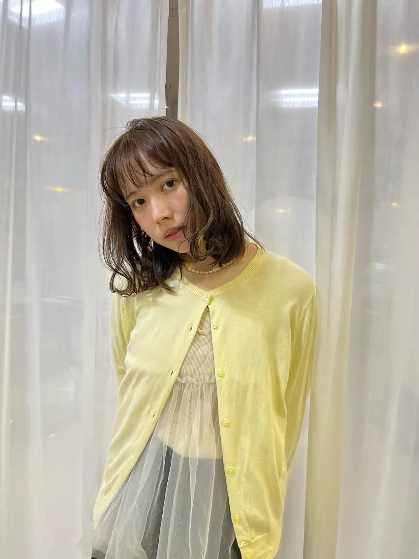 ミディアム eMu透明感カラー ちゅる髪yuki✩のヘアスタイル