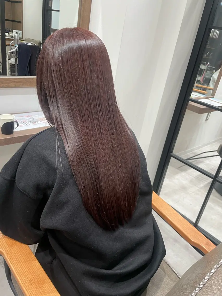 ロング ルナ🫐縮毛矯正 🫐髪質改善のヘアスタイル