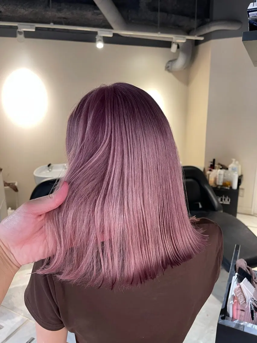 ミディアム カラー ブリーチ ケアカラー ダブルカラー ハイトーンカラー ヘアカラー ブリーチ🔥ベージュ /グレー/daikiのヘアスタイル