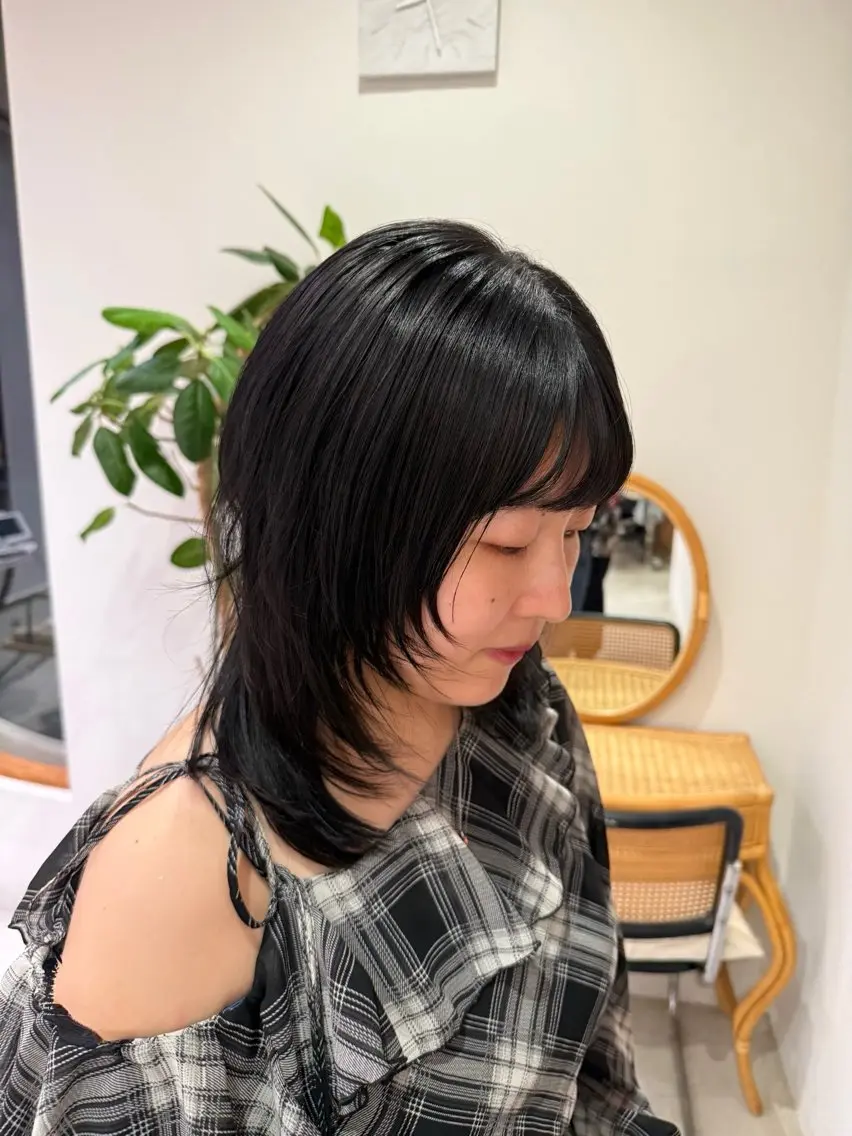 セミロング ramphy 柴原 夢奈のヘアスタイル