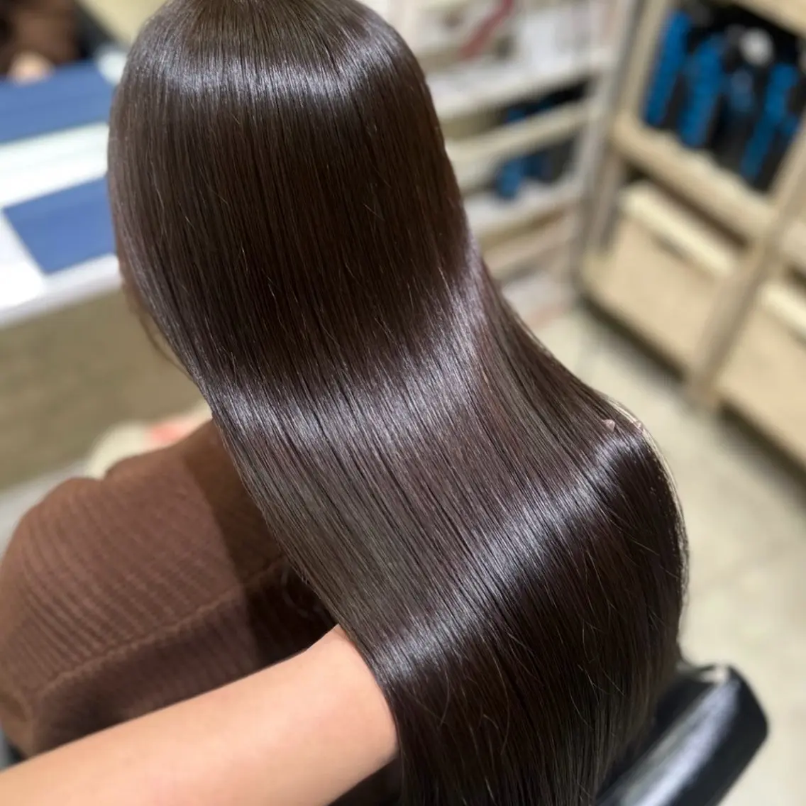 ロング カラー ヘアカラー トリートメント 🌼💛髪質改善× ケアカラー💛クルミのヘアスタイル
