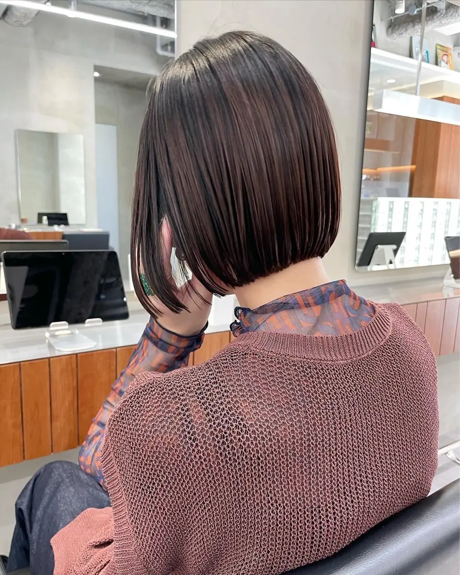 ショート カラー カット トリートメント 華 /ショート/ボブのヘアスタイル