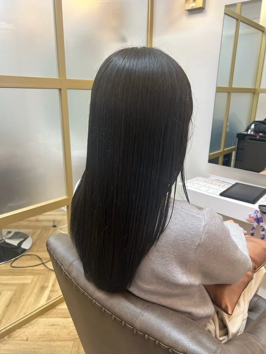 ロング カット 縮毛矯正 トリートメント wataru hoashiのヘアスタイル