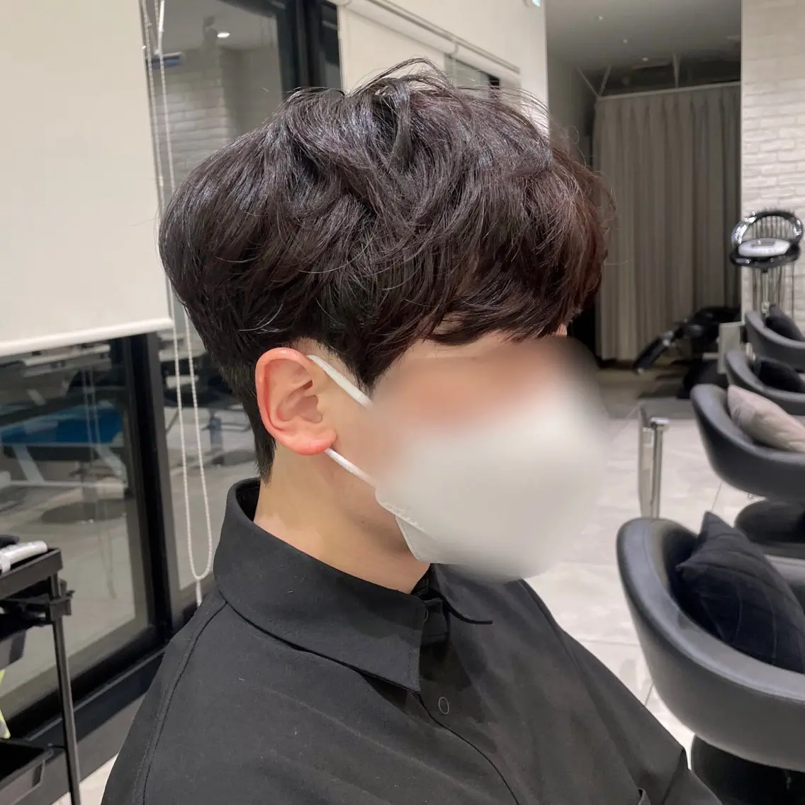 ショート パーマ ヘアアレンジ メンズ キッズ メンズパーマ カット ヘアセット パク・ボミン小野リエ 韓国ハーフ🦊のその他イメージ