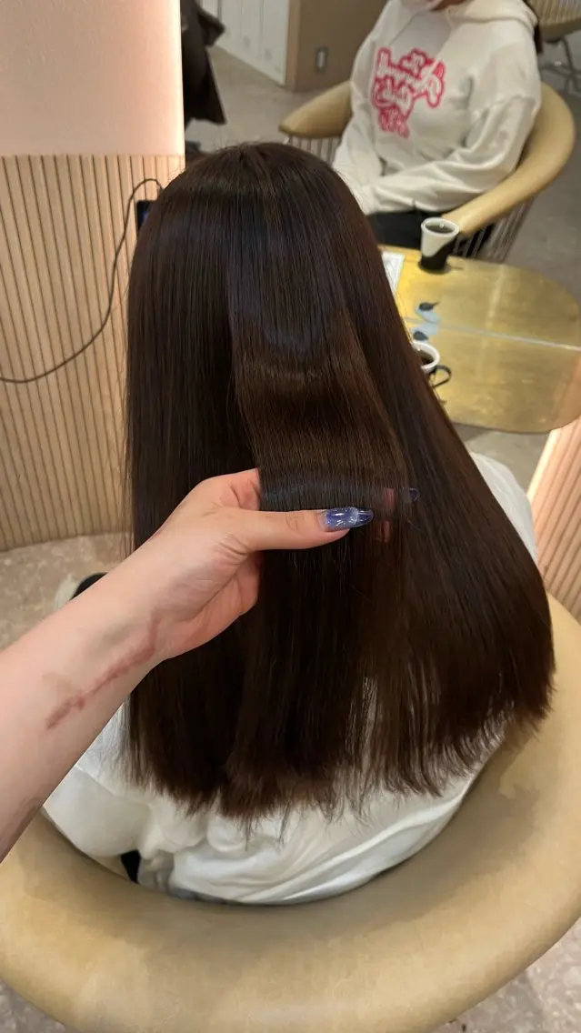 ロング カラー カット ヘアカラー トリートメント 💚 AKI 💚のヘアスタイル