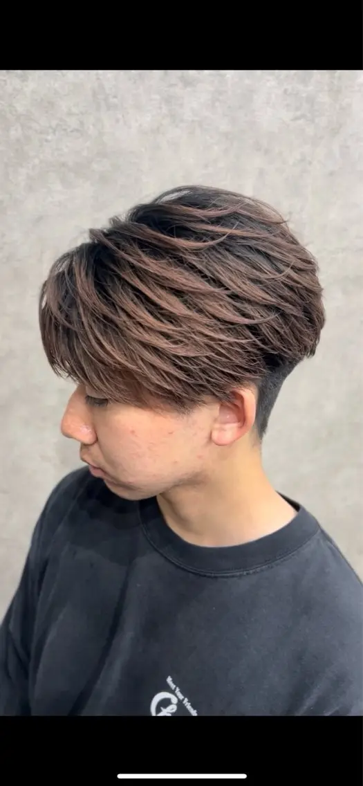 メンズヘアセットの写真