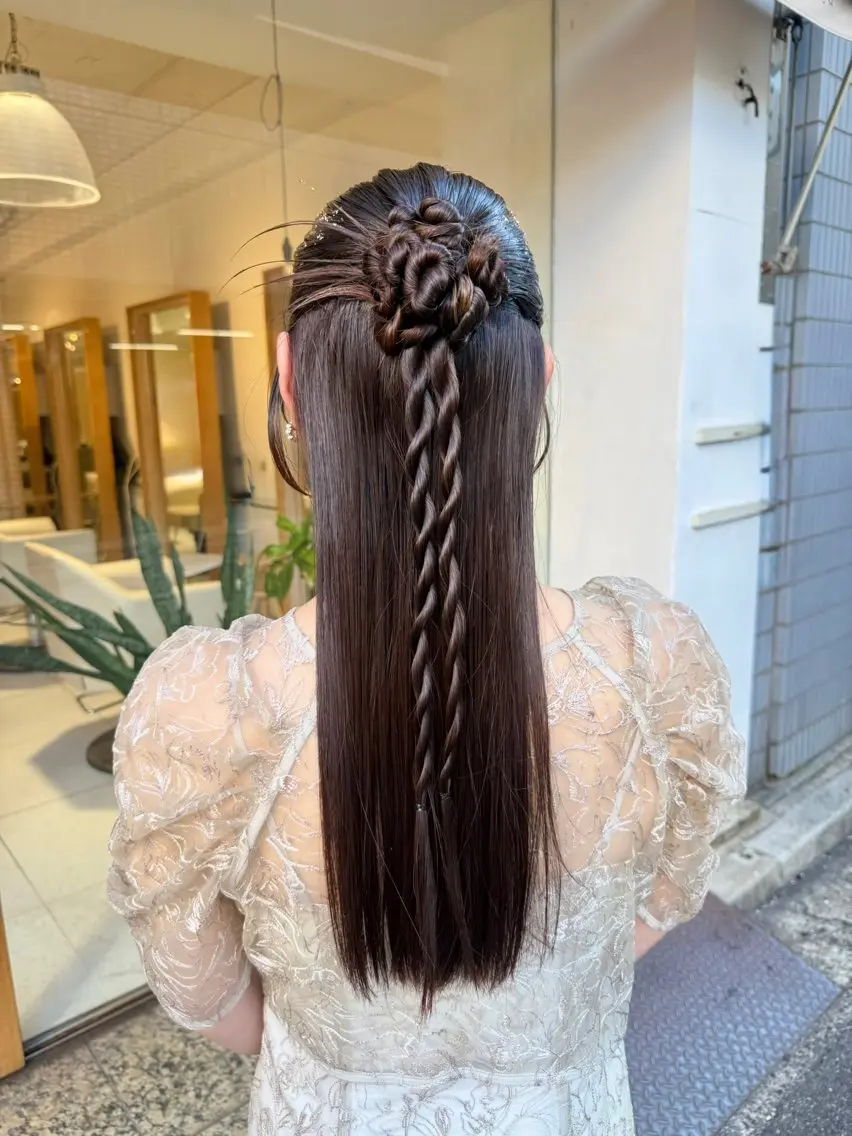 ヘアアレンジ ヘアセット 安永 涼のヘアスタイル