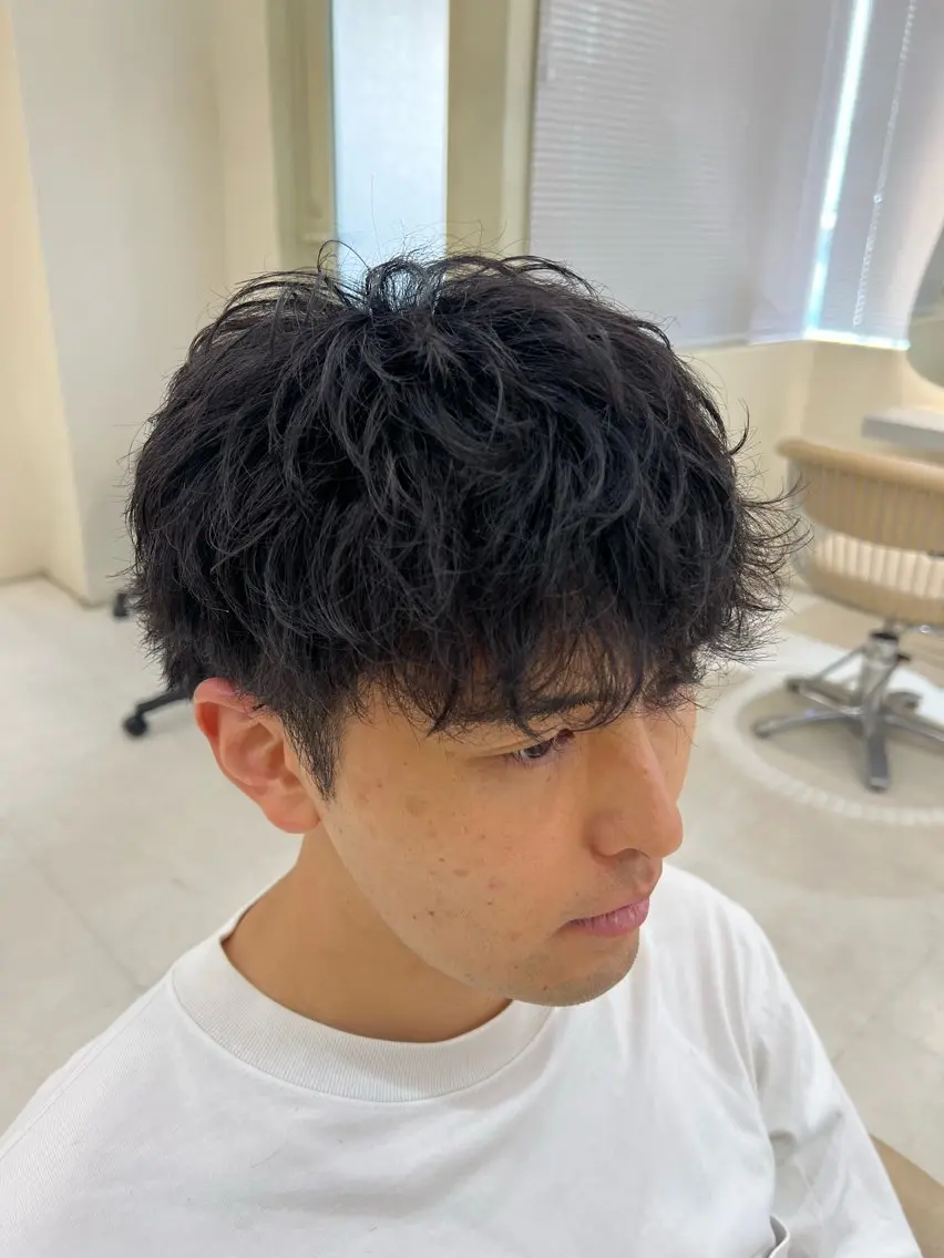 パーマ メンズ パーマ 重松 丈博のヘアスタイル