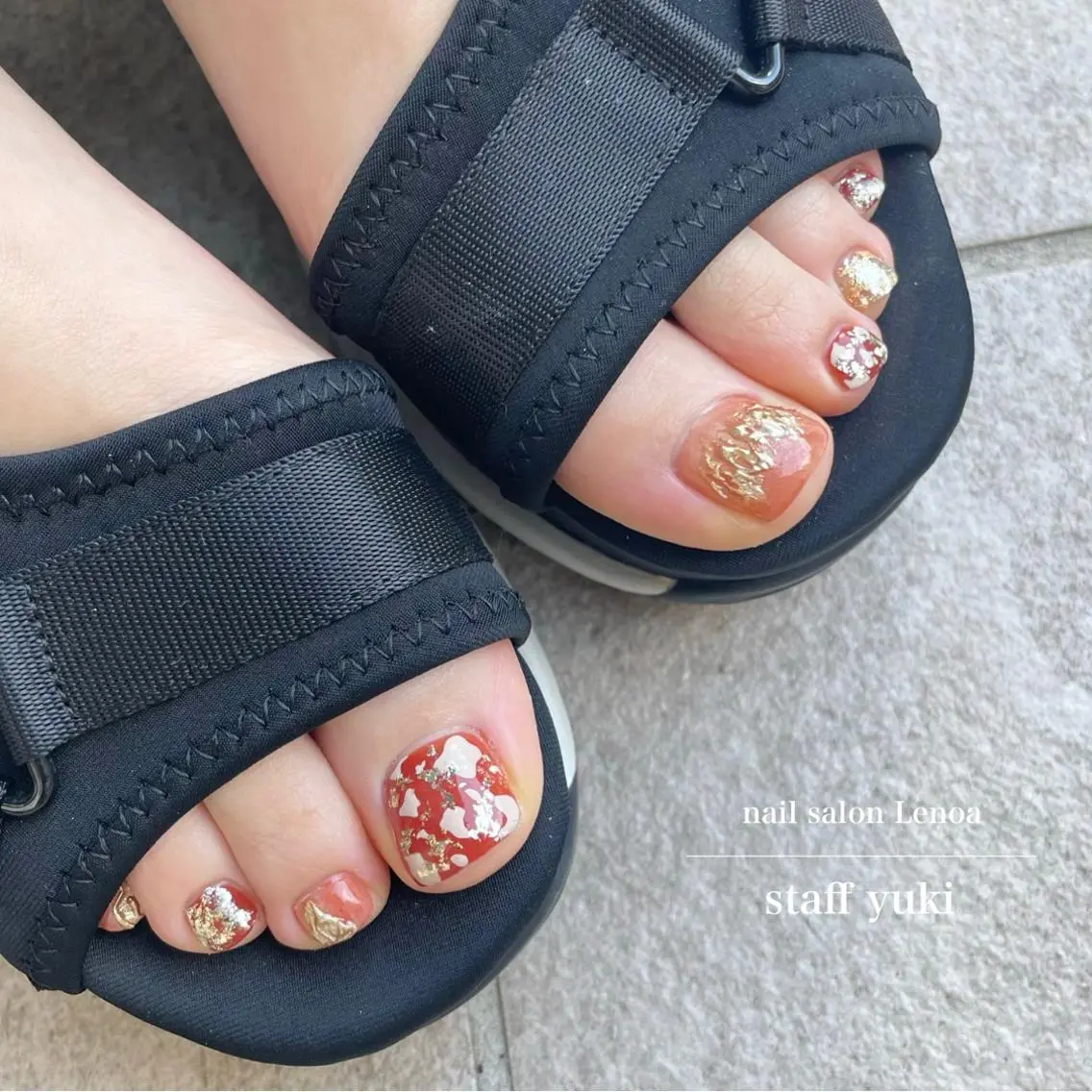 ネイル フットネイル Tielu Yukiのネイルデザイン
