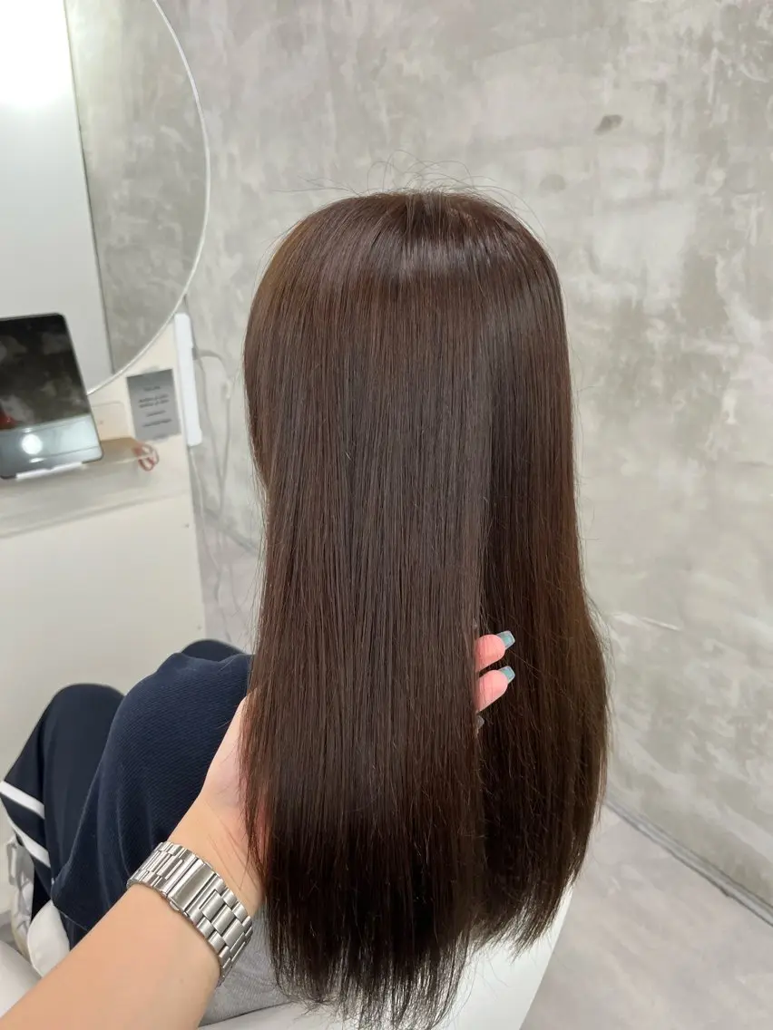 ロング カラー カット ヘアカラー トリートメント yuuna ✮ door whiteのヘアスタイル