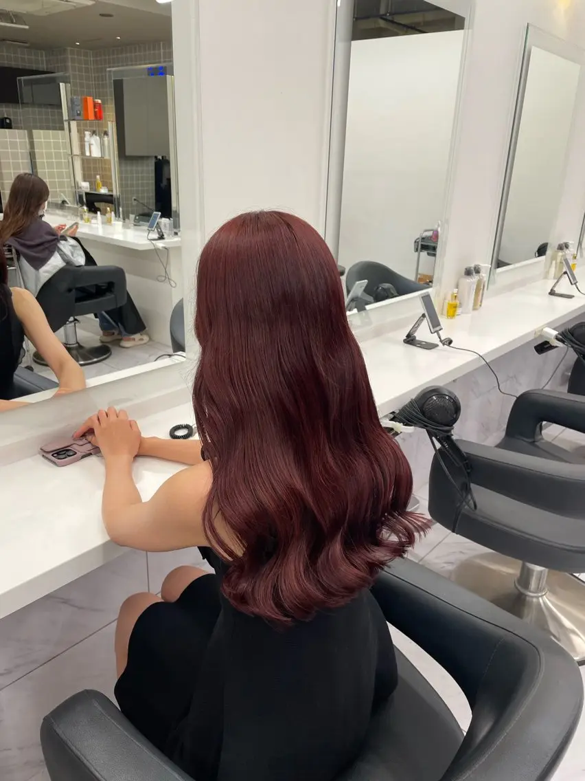 ロング カラー ヘアアレンジ ヘアカラー トリートメント ヘアセット 💗横浜美容室 💗HARUNAのヘアスタイル