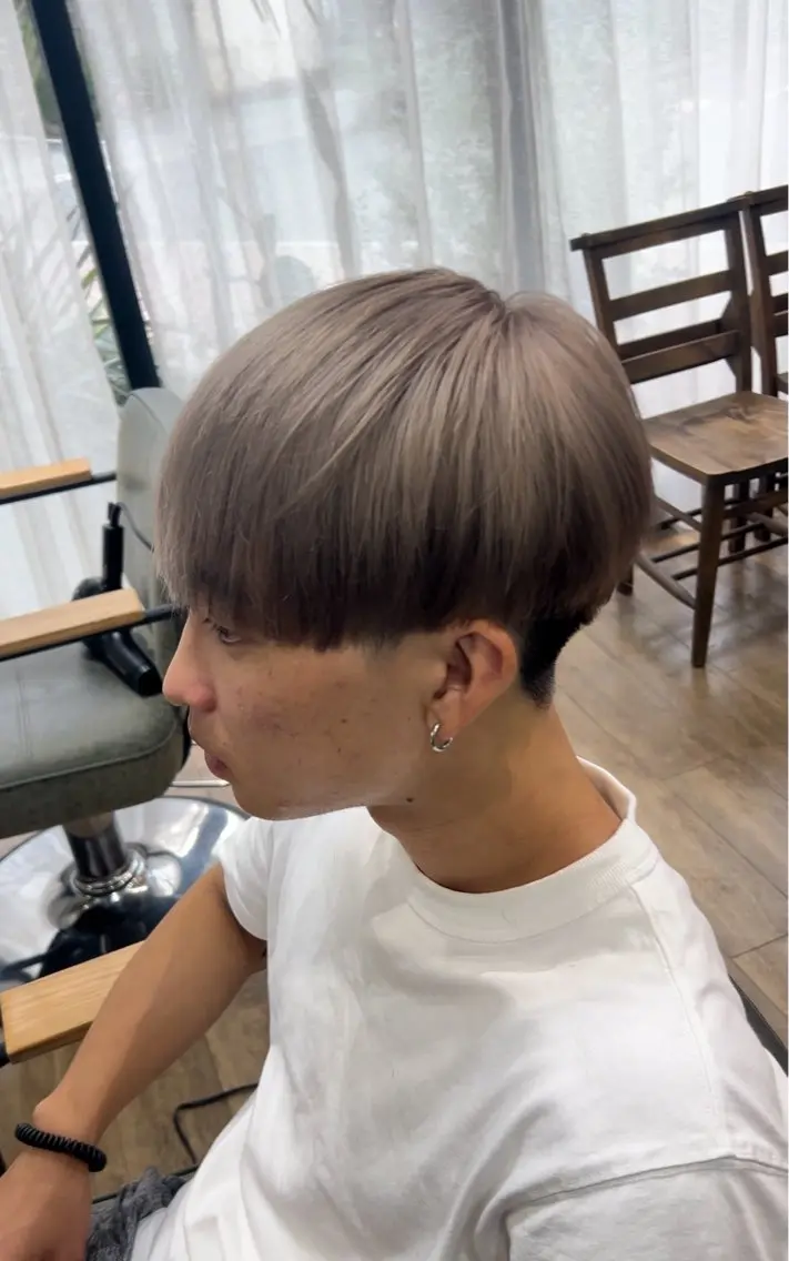 ミディアム カラー ヘアアレンジ メンズ カット ヘアカラー メンズカット/ ＆ 髙下 幹大のヘアスタイル