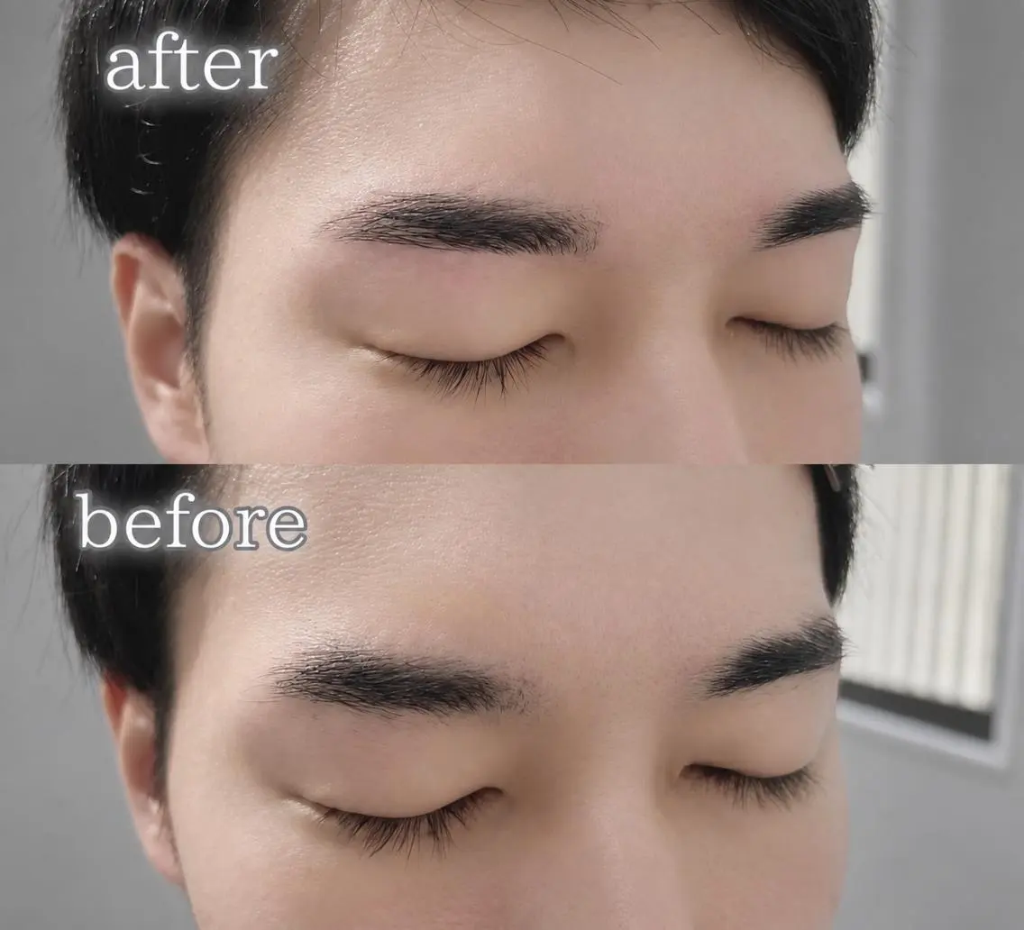 アイブロウ メンズ メンズカット眉WAX 専門スタイリスト岡田のヘアスタイル