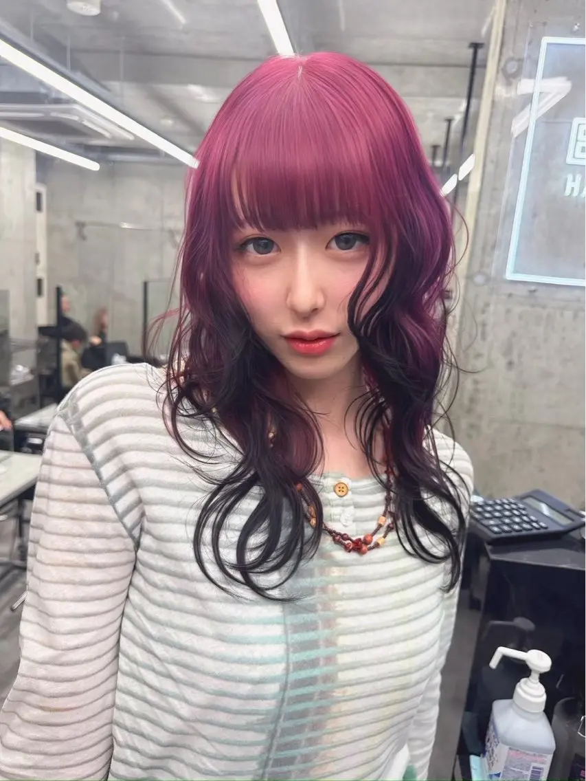 【❤️‍🔥ケアブリーチ使用❤️‍🔥】1ブリーチ ＋ カラー (デザインも可)の写真