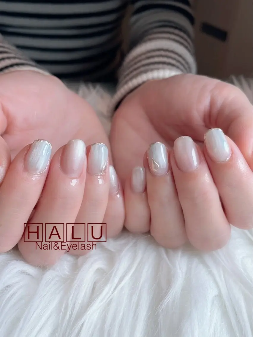 ネイル ニュアンスネイル 春ネイル HALU ハルのネイルデザイン