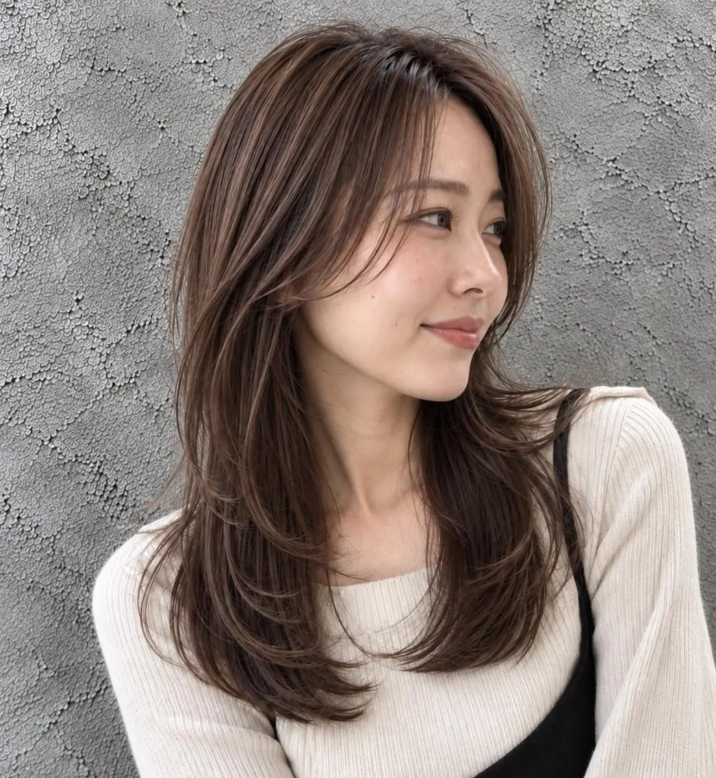 ミディアム 脇田 麗乃のヘアスタイル